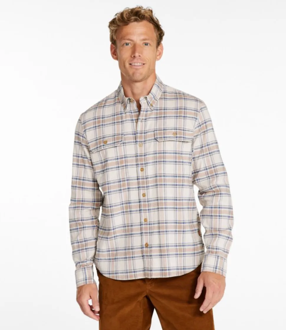 Online L.L.Bean "Men's Stonecoast Hemp Shirt, Long-Sleeve, Slightly Fitted Untucked Fit"