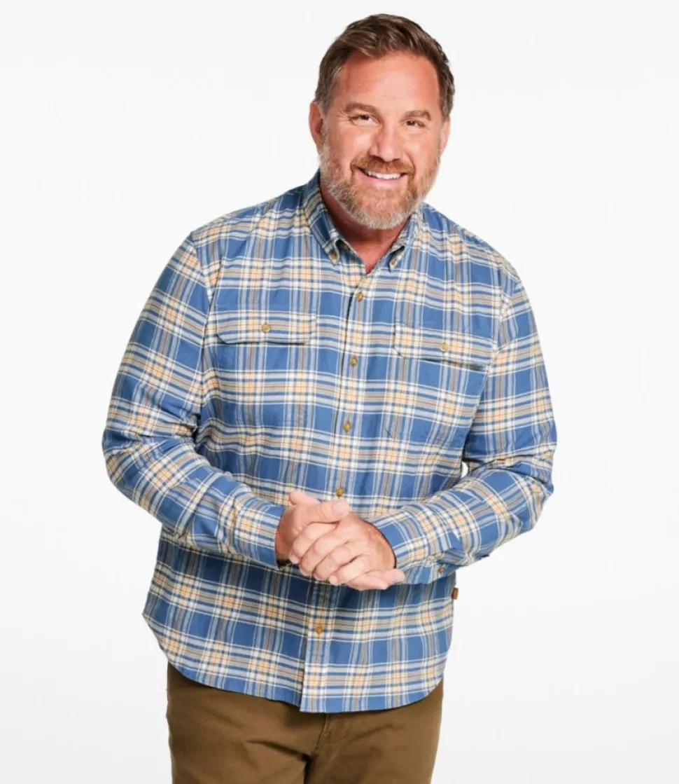 Online L.L.Bean "Men's Stonecoast Hemp Shirt, Long-Sleeve, Slightly Fitted Untucked Fit"