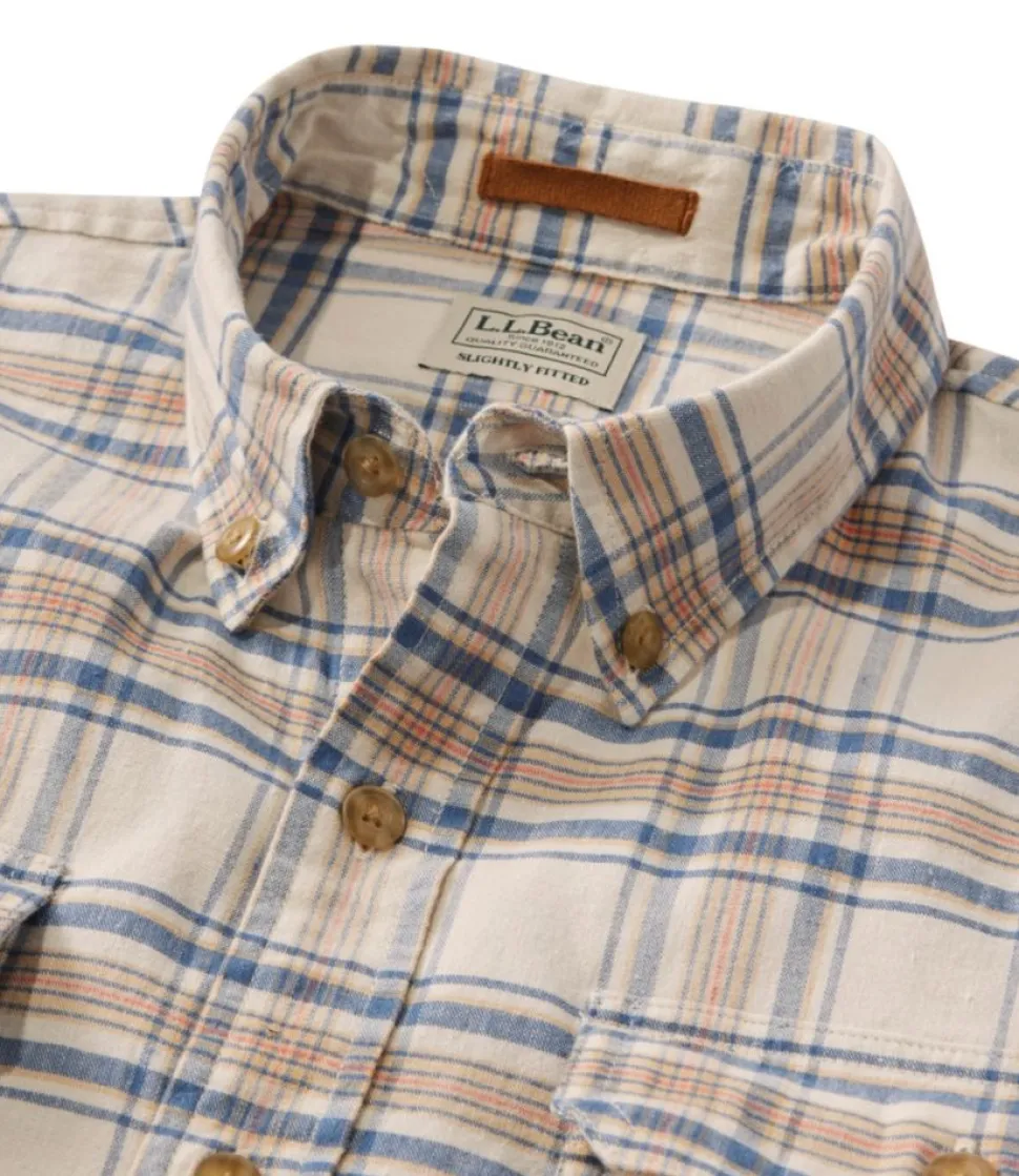 Online L.L.Bean "Men's Stonecoast Hemp Shirt, Long-Sleeve, Slightly Fitted Untucked Fit"