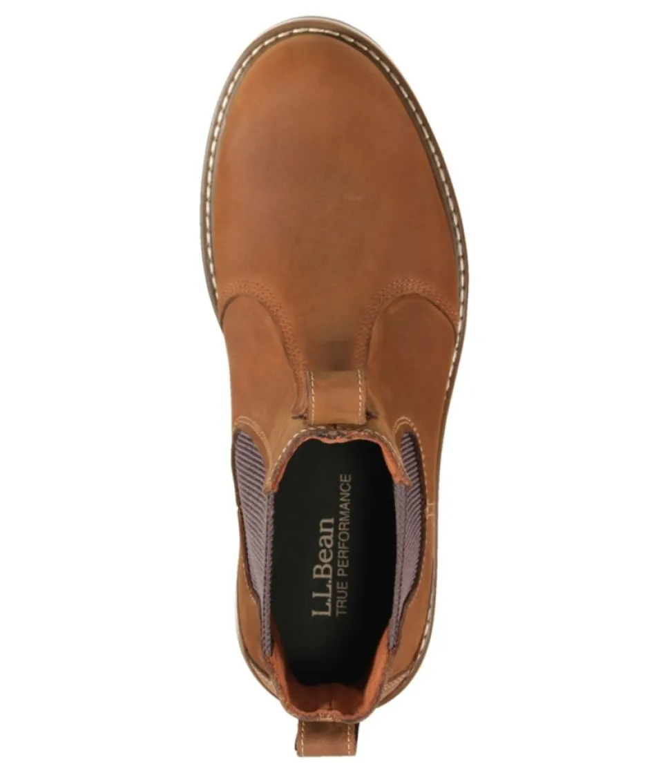 Best Sale L.L.Bean "Men's Stonington Chelsea Boots, Leather" DarkOakwood