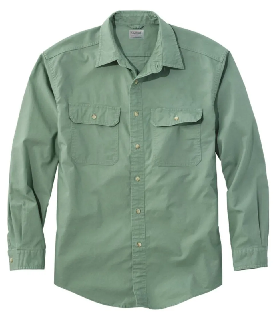 Cheap L.L.Bean "Men's Sunwashed Canvas Shirt, Traditional Fit"
