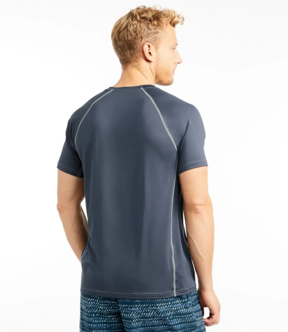 Sale L.L.Bean "Men's Swift River Cooling Sun Shirt, Short-Sleeve"