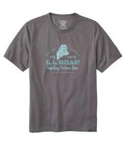 Cheap L.L.Bean "Men's Technical Fishing Graphic Tees, Short-Sleeve"