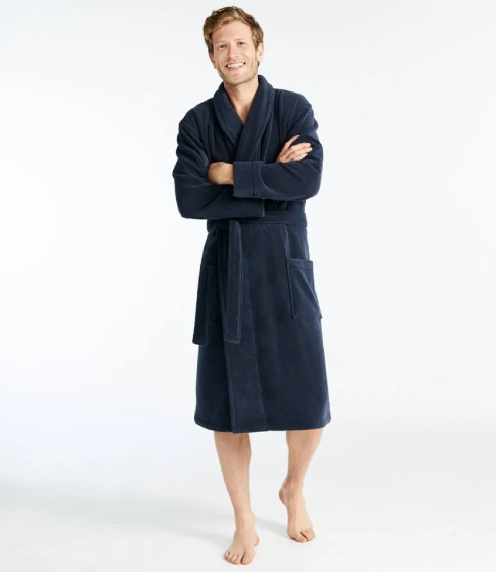 Online L.L.Bean "Men's Terry Cloth Organic Cotton Robe"