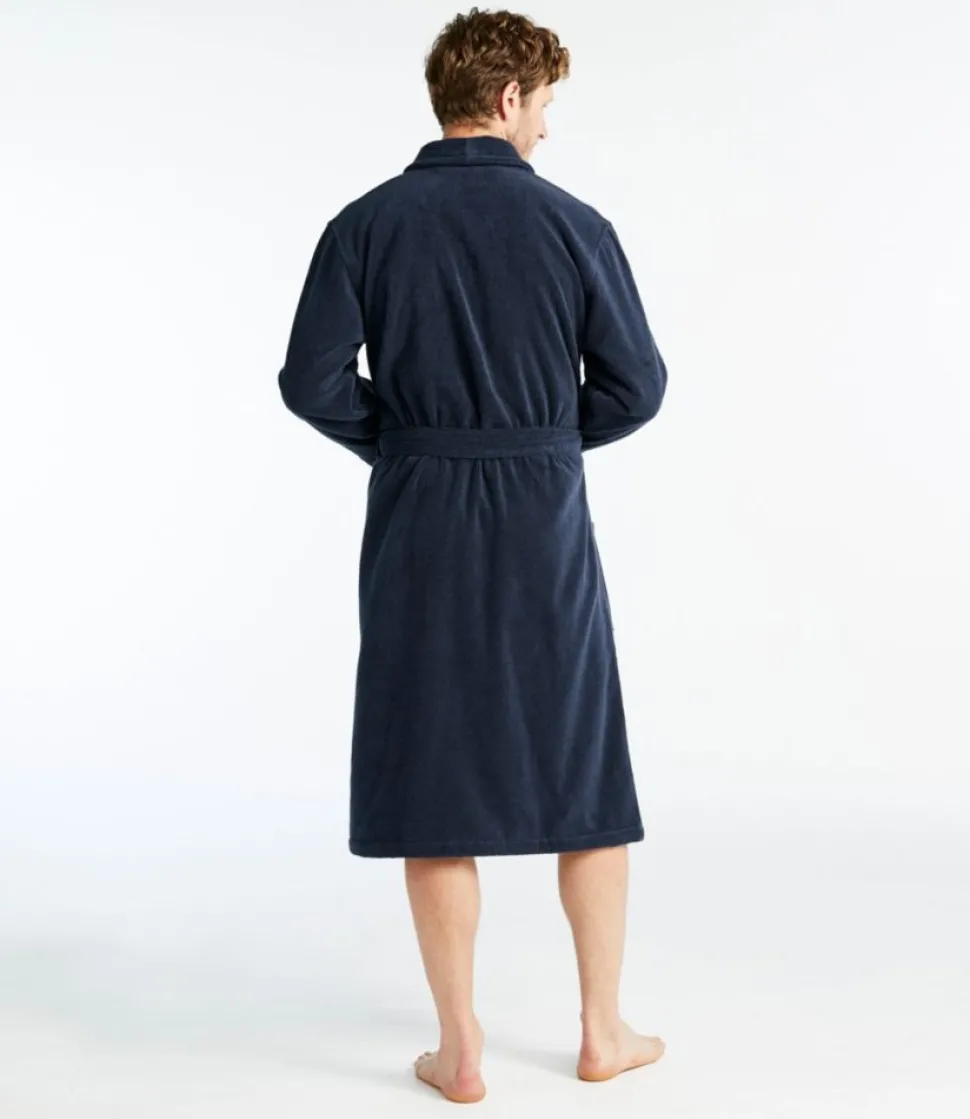 Online L.L.Bean "Men's Terry Cloth Organic Cotton Robe"