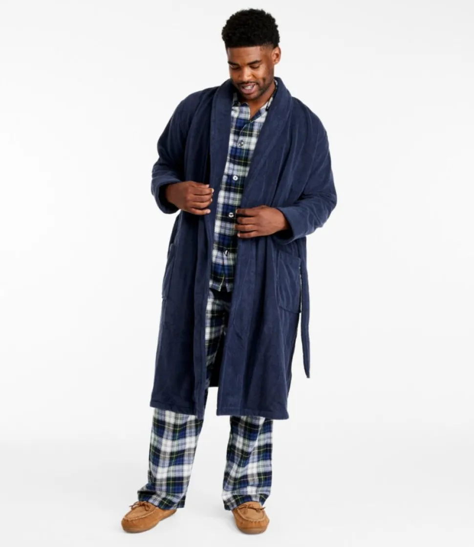 Online L.L.Bean "Men's Terry Cloth Organic Cotton Robe"