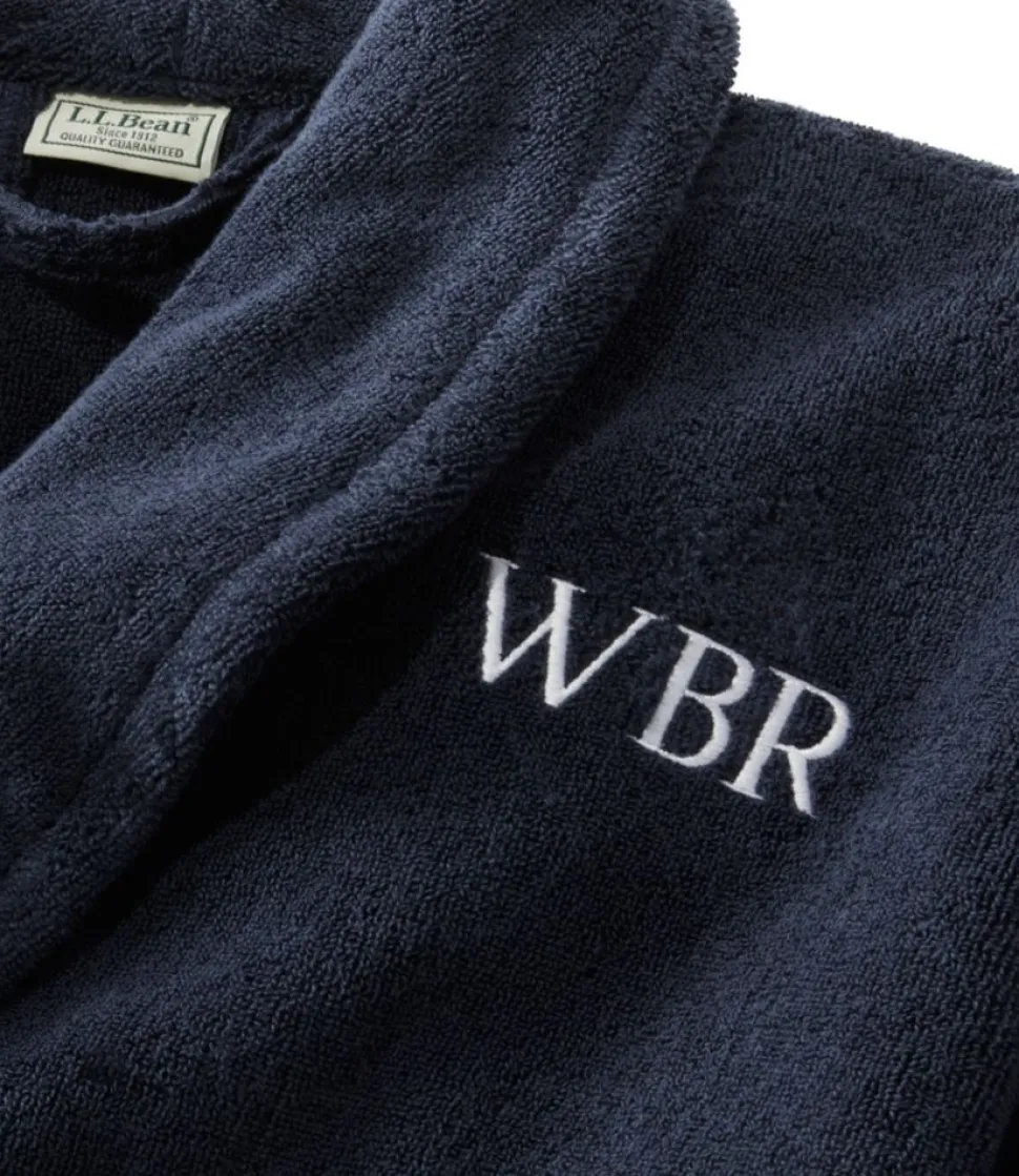 Online L.L.Bean "Men's Terry Cloth Organic Cotton Robe"