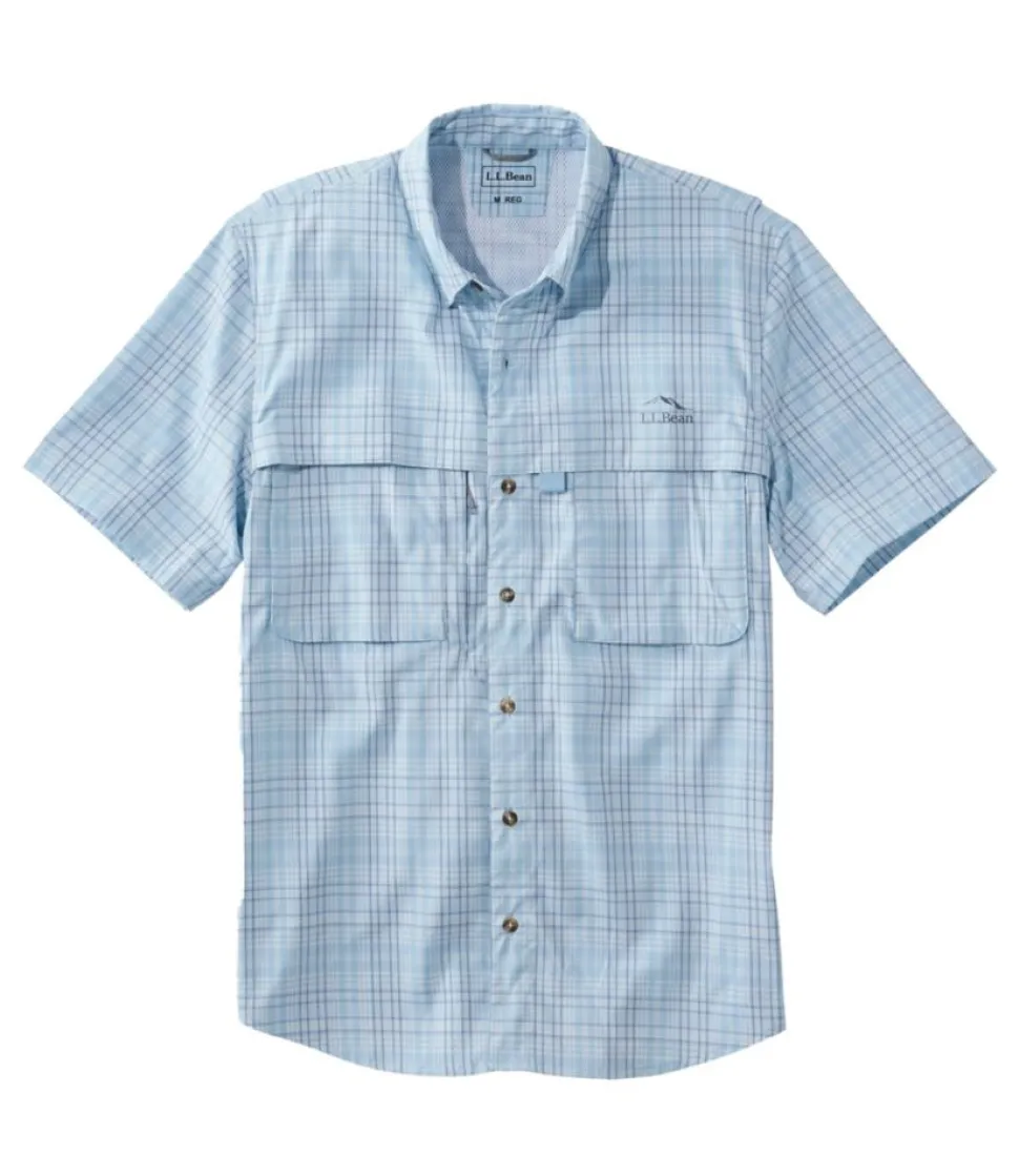 Online L.L.Bean "Men's Tropicwear Shirt, Plaid Short-Sleeve"