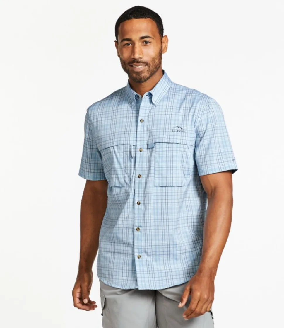 Online L.L.Bean "Men's Tropicwear Shirt, Plaid Short-Sleeve"