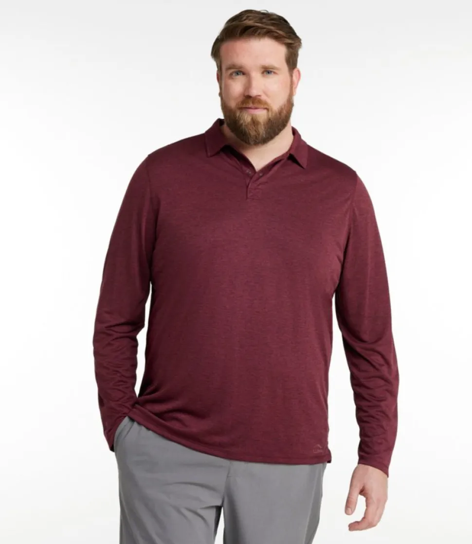 Best Sale L.L.Bean "Men's Ultralight Adventure Polo, Long-Sleeve"