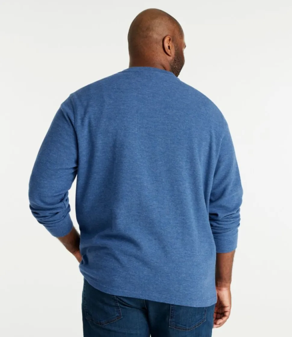 Best L.L.Bean "Men's Unshrinkable Mini-Waffle Henley, Long-Sleeve Traditional Fit"