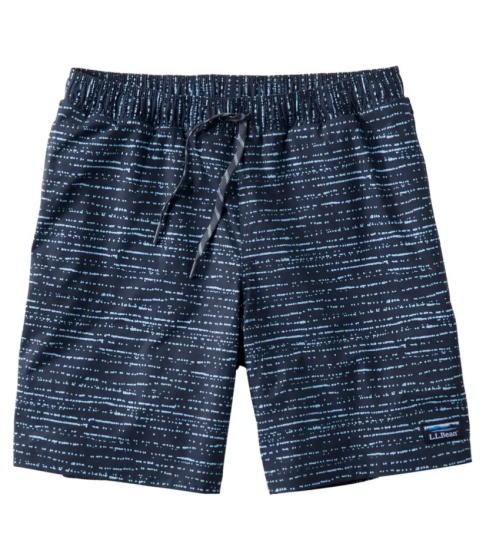 Shop L.L.Bean "Men's Vacationland Stretch Swim Trunks, Print, 8""