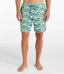 Shop L.L.Bean "Men's Vacationland Stretch Swim Trunks, Print, 8""
