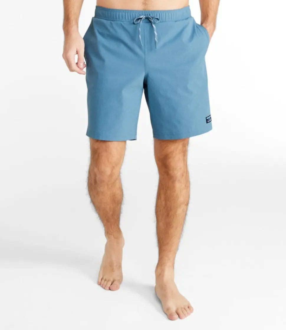 Shop L.L.Bean "Men's Vacationland Stretch Swim Trunks, 8"" BaysideBlue