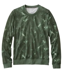 Fashion L.L.Bean "Men's VentureSoft Crewneck Shirt, Print" SeaGreenCamo