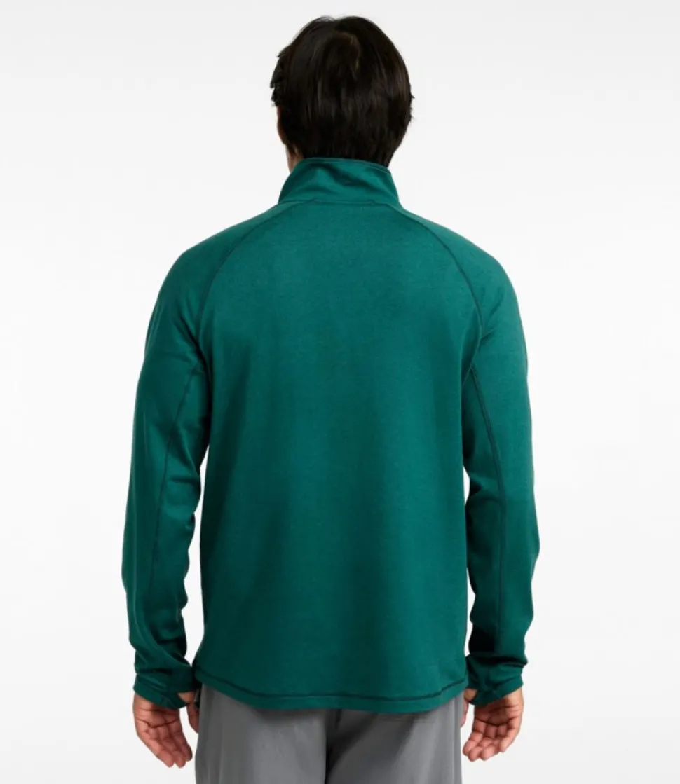 Fashion L.L.Bean "Men's VentureSoft Pullover, Quarter-Zip" TeakMarl