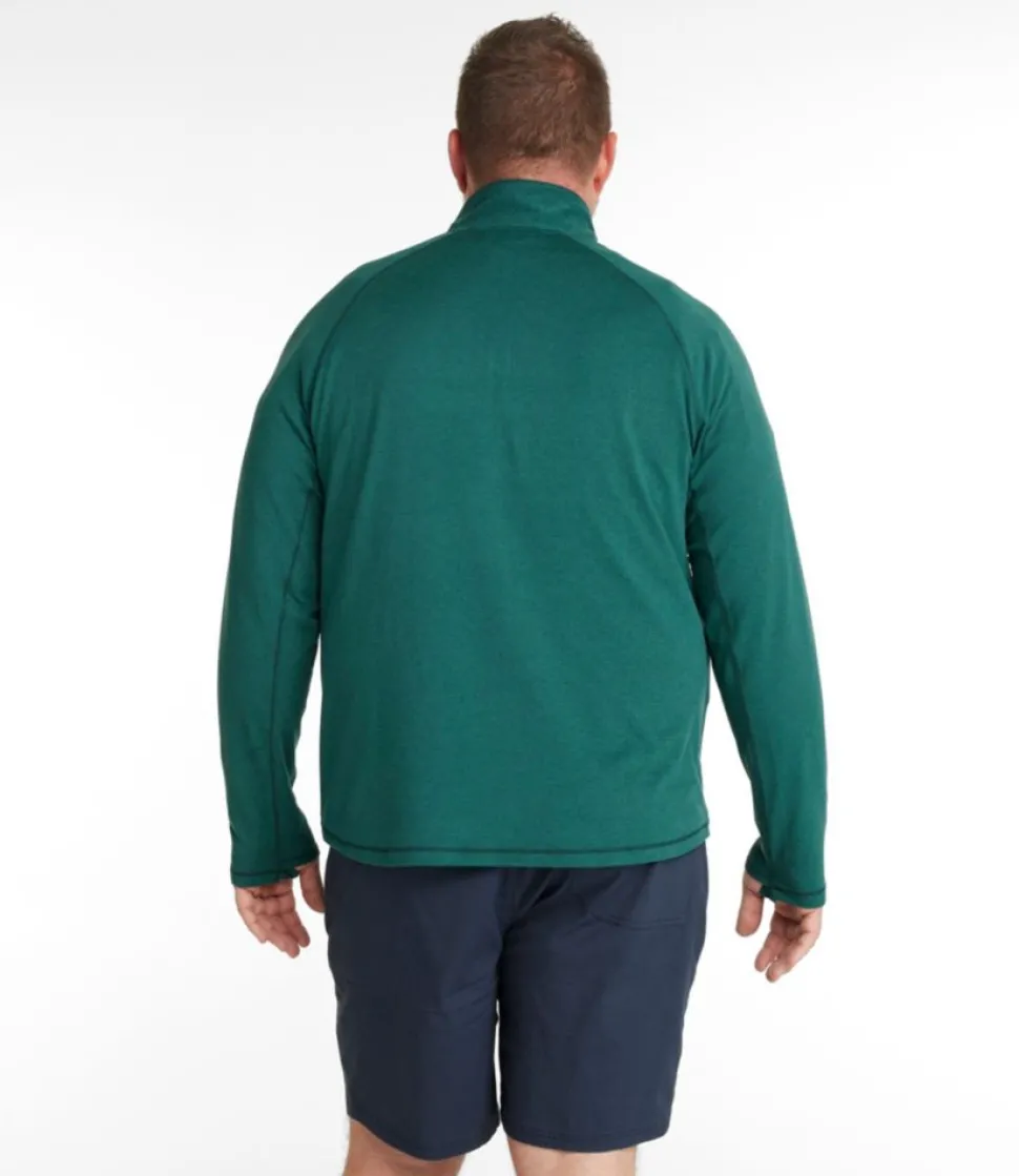 Fashion L.L.Bean "Men's VentureSoft Pullover, Quarter-Zip" TeakMarl