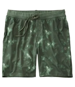 Clearance L.L.Bean "Men's VentureSoft Shorts, Print, 8"" SeaGreenCamo