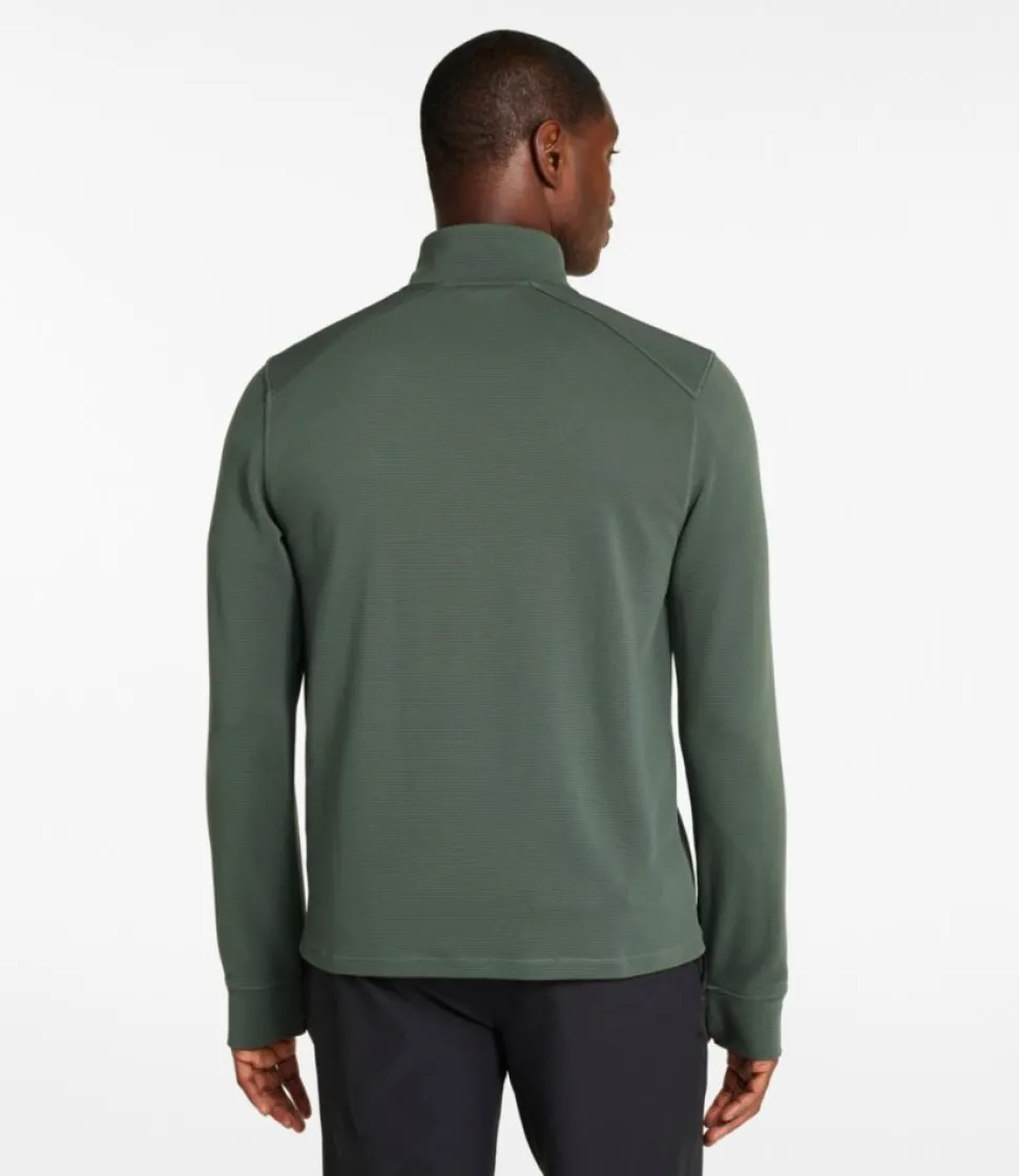 Discount L.L.Bean "Men's VentureStretch Ottoman-Rib Pullover, Quarter-Zip"