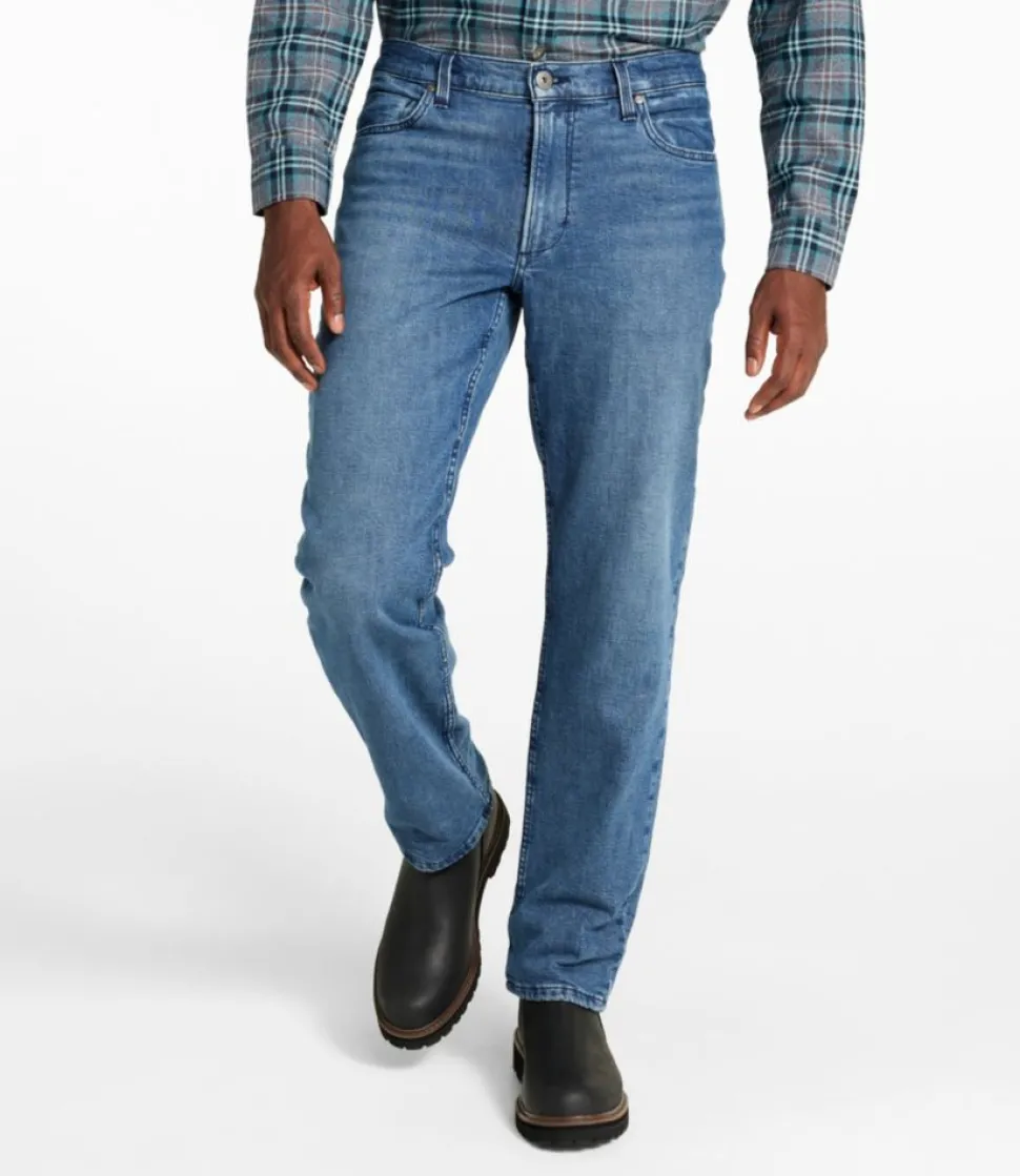 Online L.L.Bean "Men's Vintage 1912 Jeans, Standard Fit, Straight Leg, Lined" TintedMedium