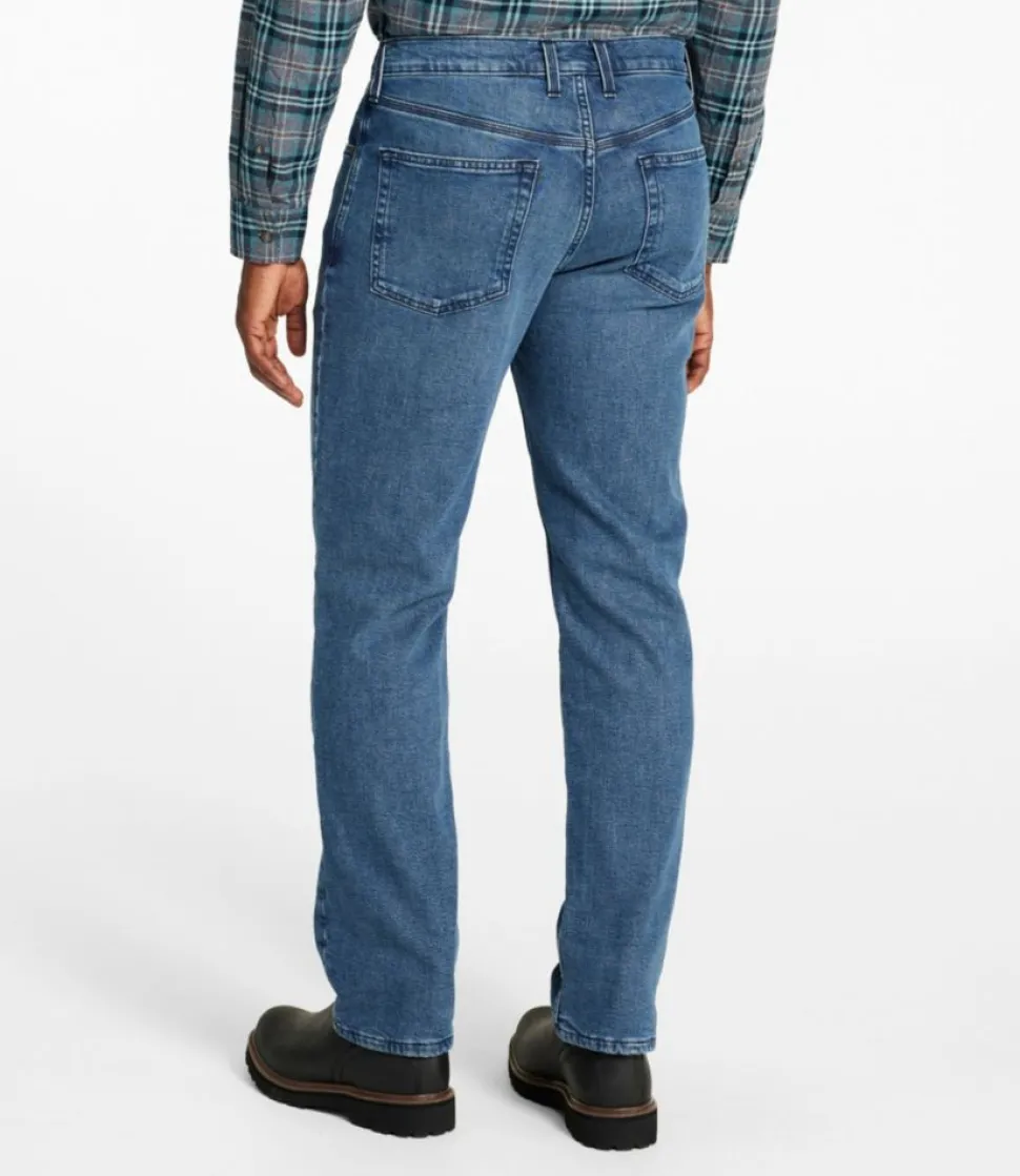 Online L.L.Bean "Men's Vintage 1912 Jeans, Standard Fit, Straight Leg, Lined" TintedMedium