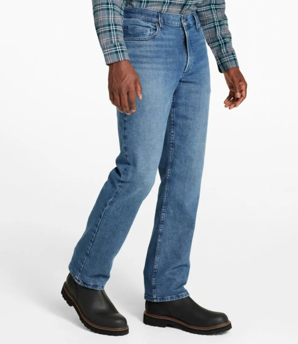 Online L.L.Bean "Men's Vintage 1912 Jeans, Standard Fit, Straight Leg, Lined" TintedMedium