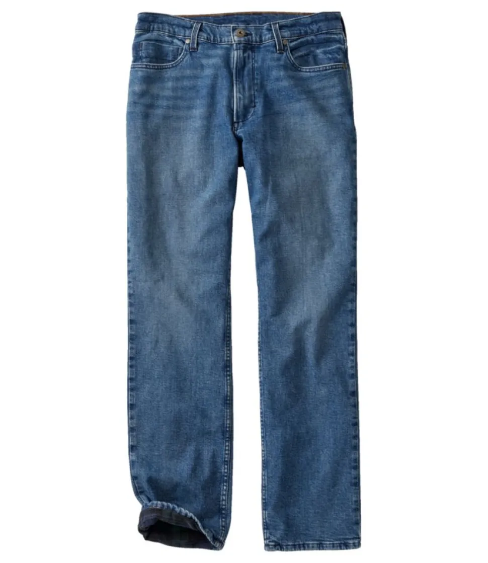 Online L.L.Bean "Men's Vintage 1912 Jeans, Standard Fit, Straight Leg, Lined" TintedMedium