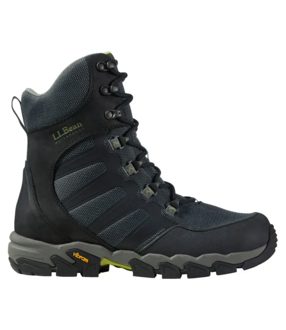 Best Sale L.L.Bean "Men's Weather Challenger Insulated Boots" Black/DarkCitron