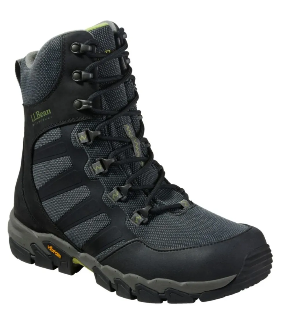 Best Sale L.L.Bean "Men's Weather Challenger Insulated Boots" Black/DarkCitron