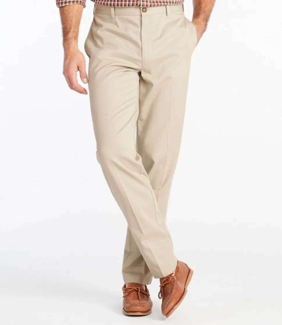 Hot L.L.Bean "Men's Wrinkle-Free Double L® Chinos, Classic Fit, Plain Front"