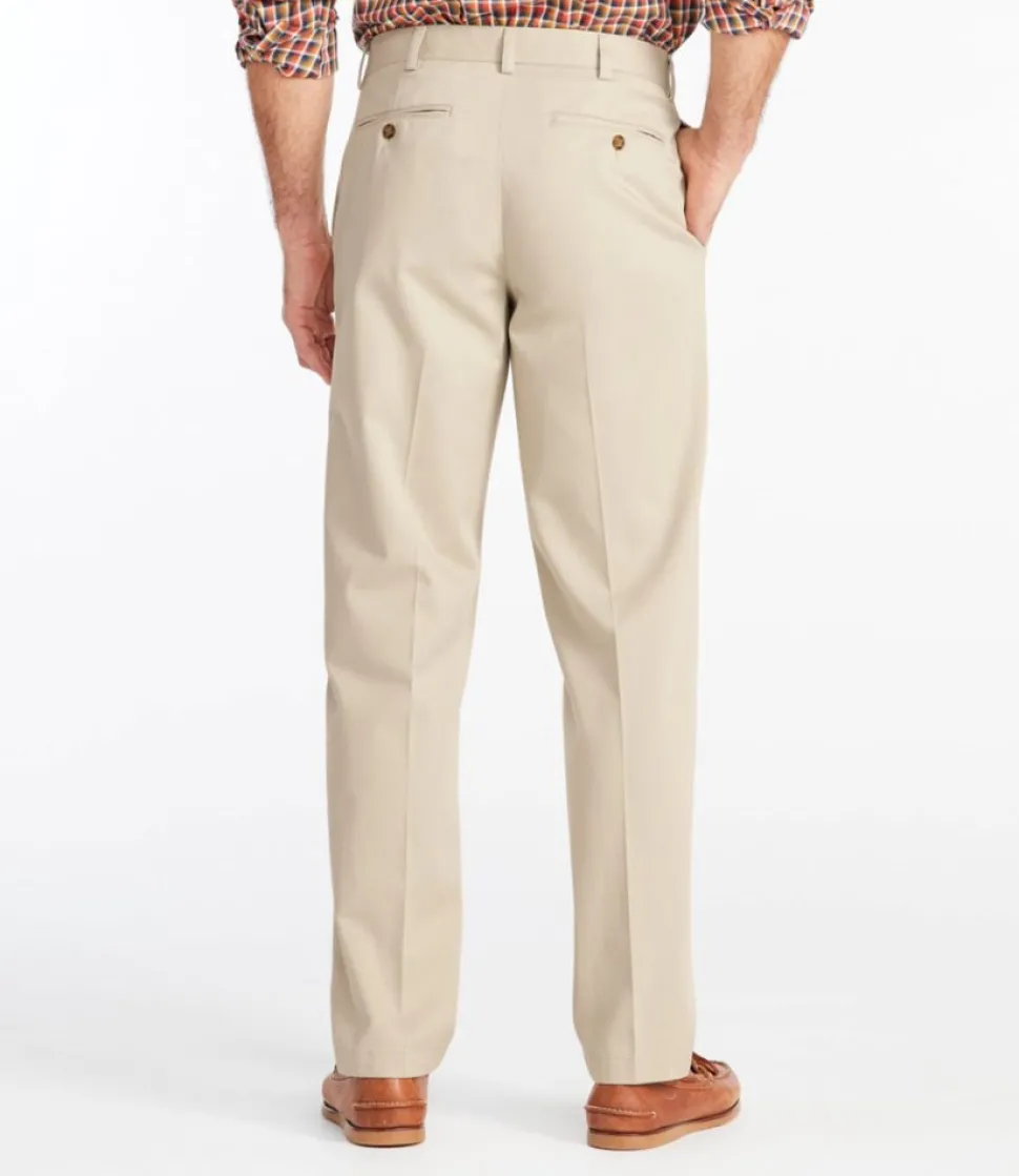 Hot L.L.Bean "Men's Wrinkle-Free Double L® Chinos, Classic Fit, Plain Front"
