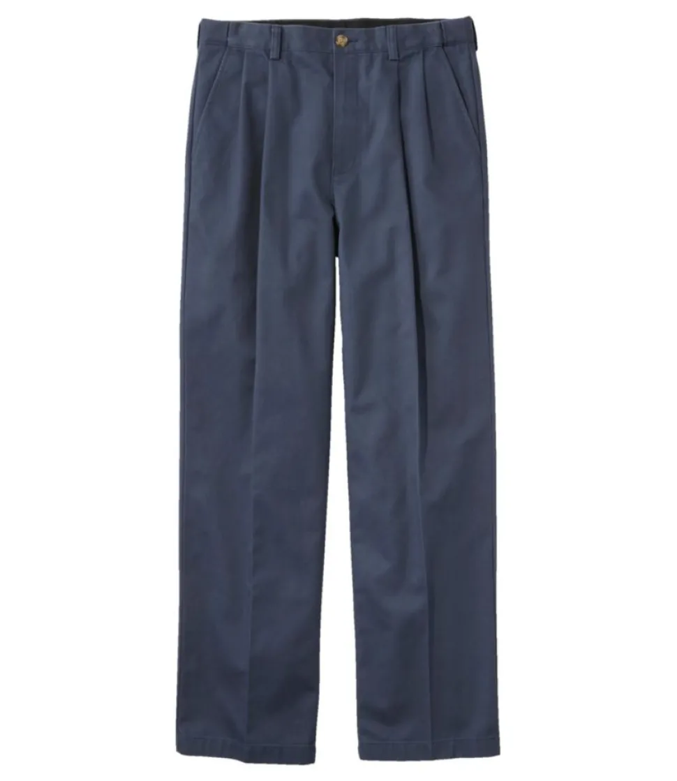 Clearance L.L.Bean "Men's Wrinkle-Free Double L® Chinos, Natural Fit, Hidden Comfort, Pleated"