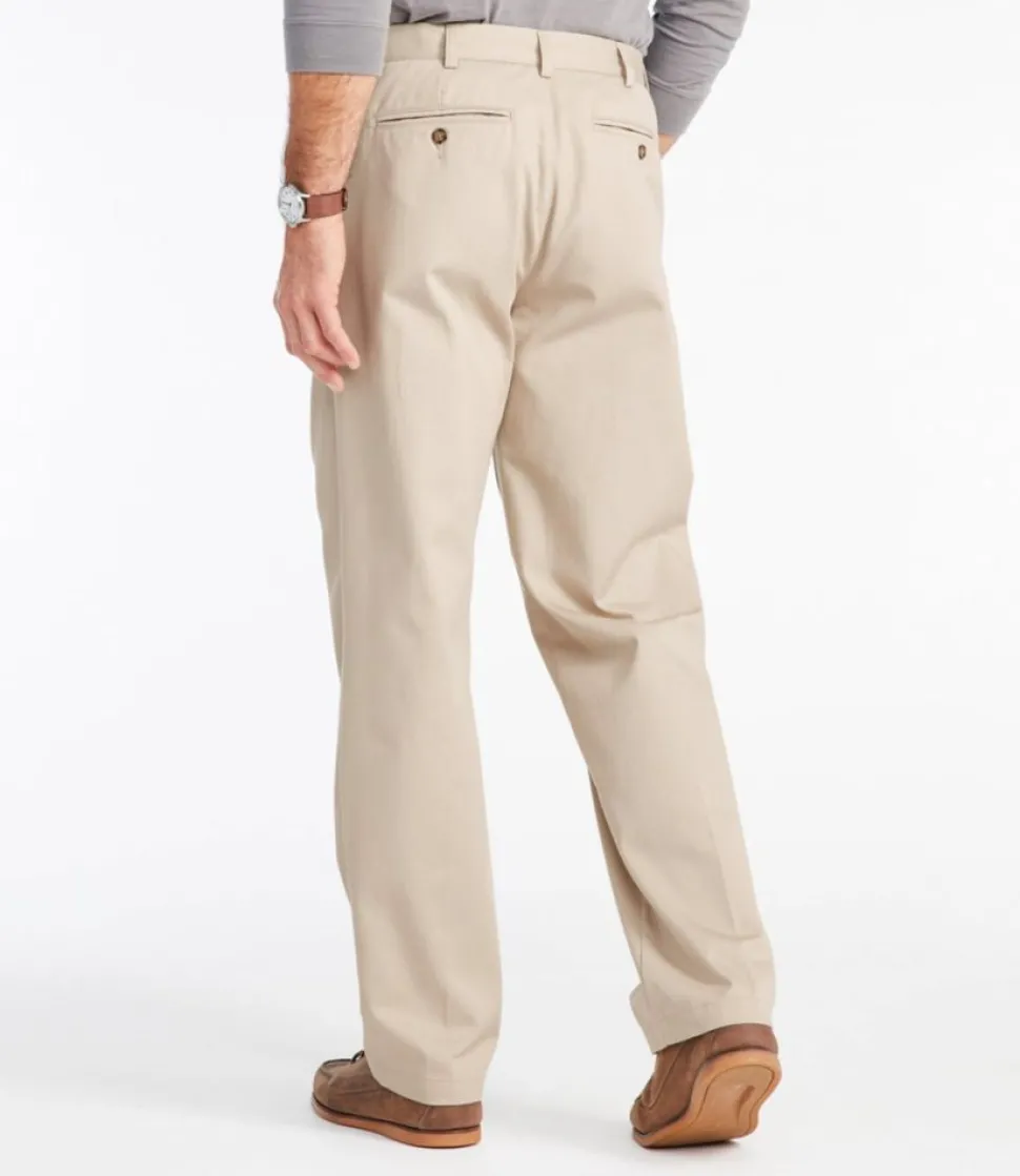 Clearance L.L.Bean "Men's Wrinkle-Free Double L® Chinos, Natural Fit, Hidden Comfort, Pleated"