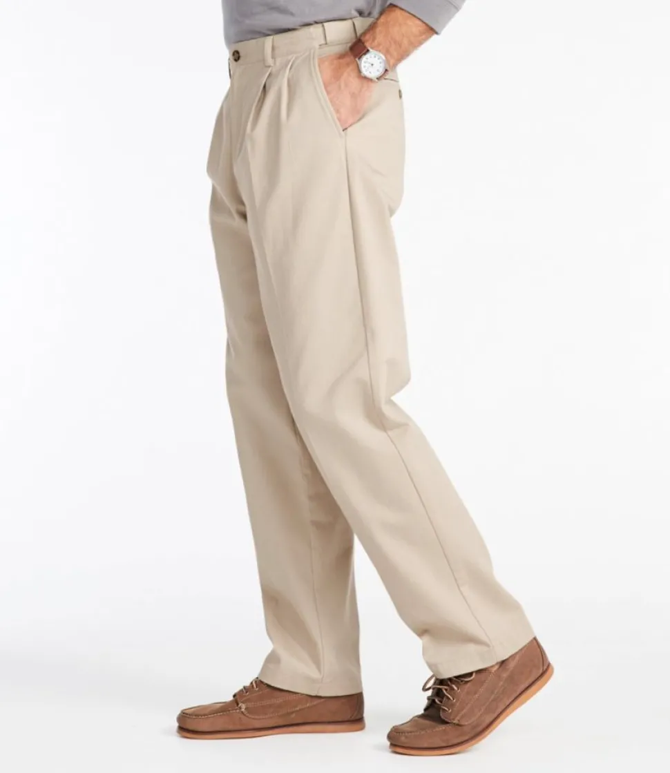 Clearance L.L.Bean "Men's Wrinkle-Free Double L® Chinos, Natural Fit, Hidden Comfort, Pleated"