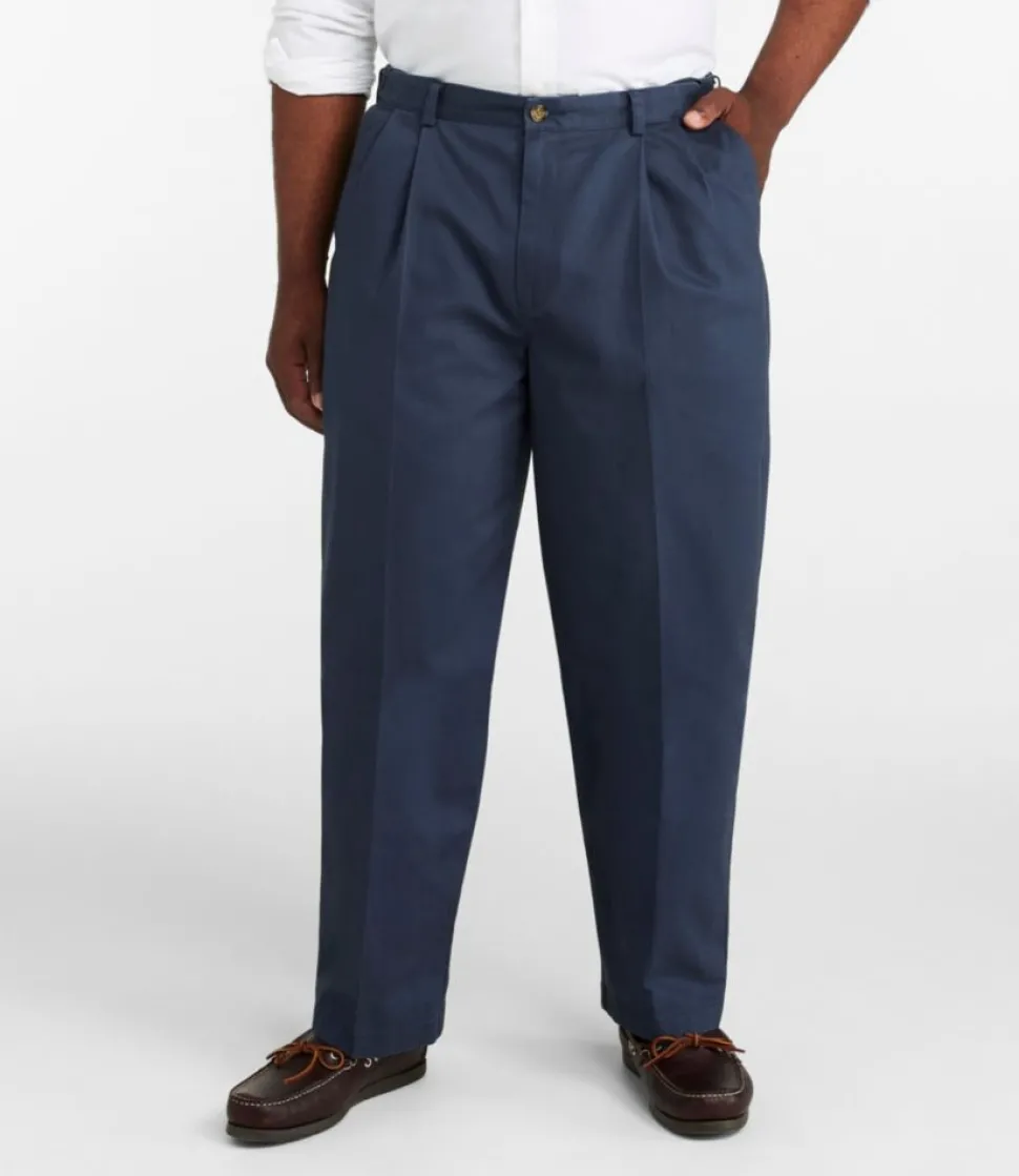 Clearance L.L.Bean "Men's Wrinkle-Free Double L® Chinos, Natural Fit, Hidden Comfort, Pleated"