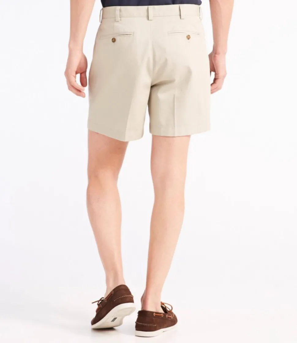 Outlet L.L.Bean "Men's Wrinkle-Free Double L® Chino Shorts, Natural Fit, Hidden Comfort Waist, 6""