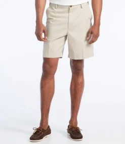 Cheap L.L.Bean "Men's Wrinkle-Free Double L® Chino Shorts, Natural Fit, Hidden Comfort Waist, 8""