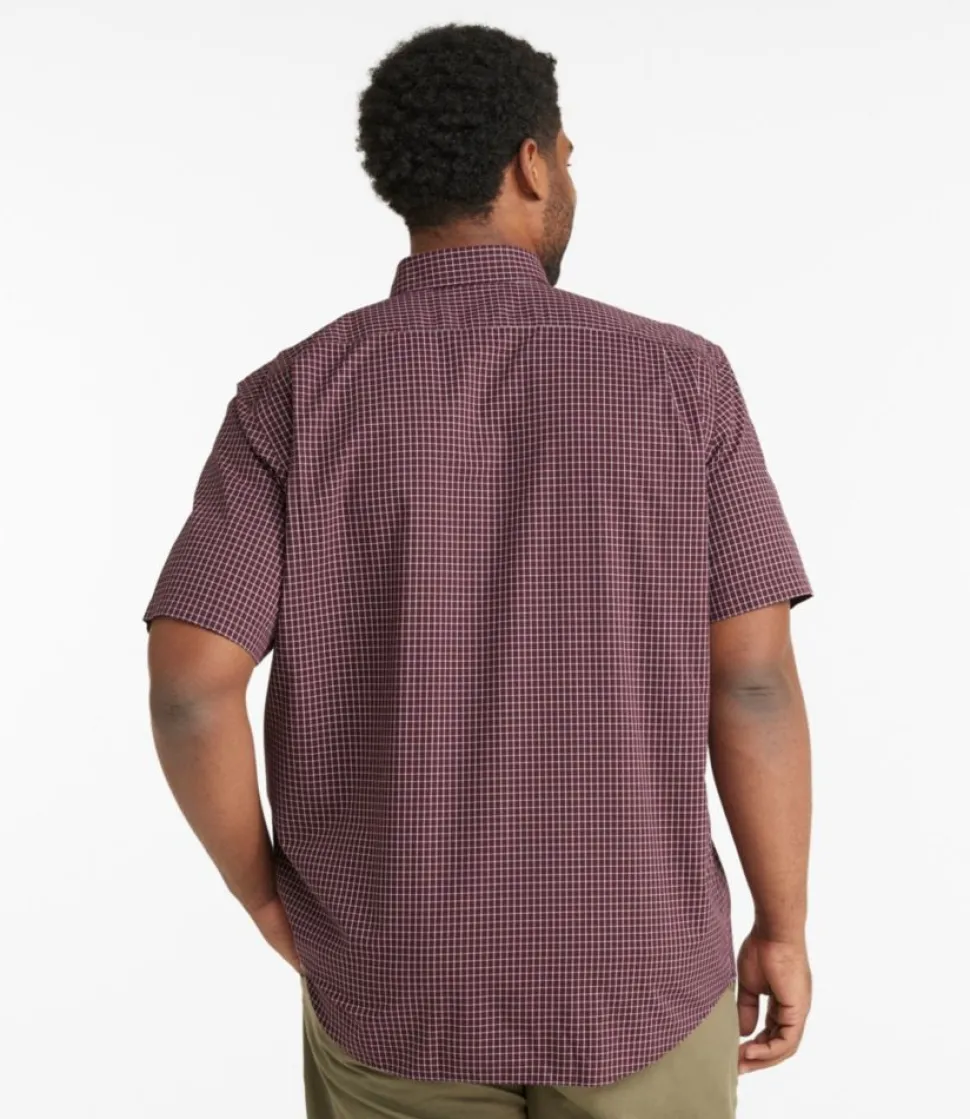 Best Sale L.L.Bean "Men's Wrinkle-Free Kennebunk Sport Shirt, Traditional Fit Short-Sleeve Check"