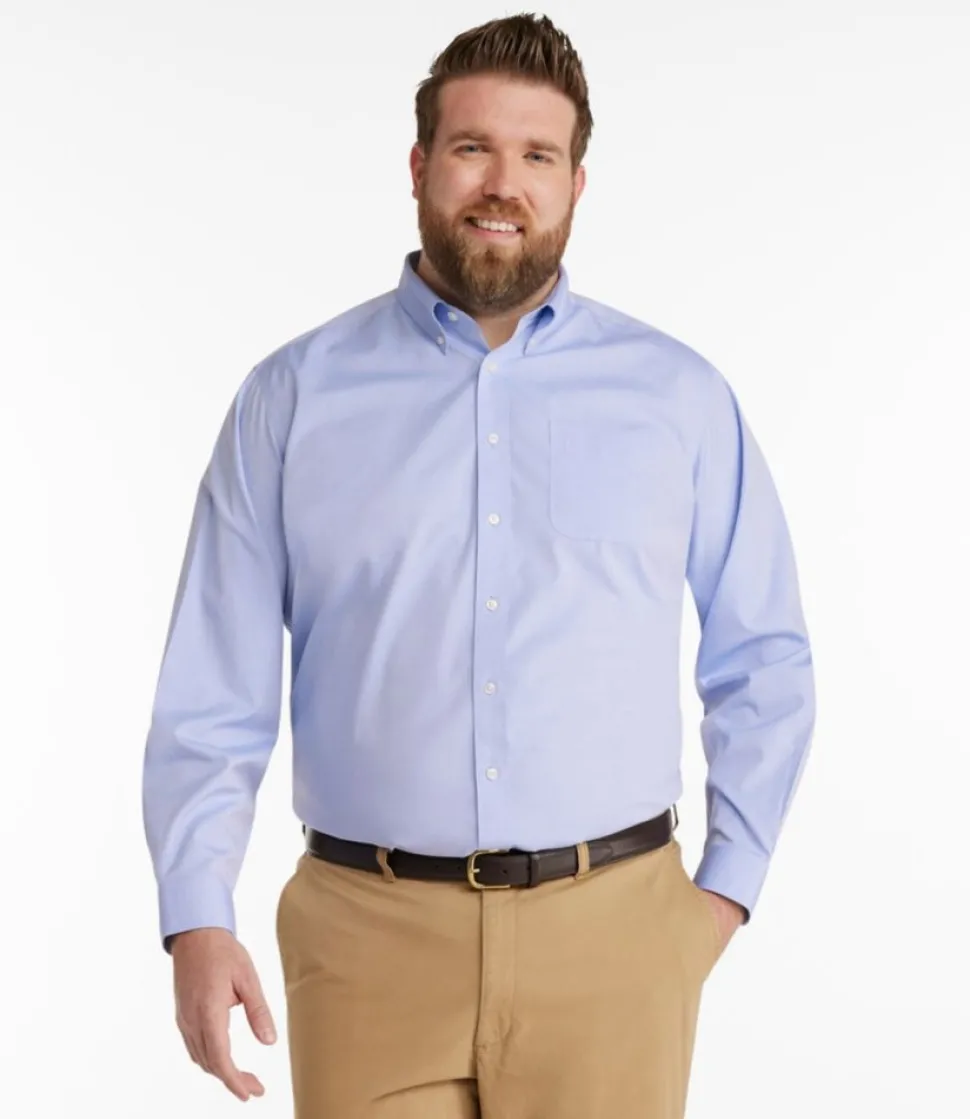 Sale L.L.Bean "Men's Wrinkle-Free Pinpoint Oxford Cloth Shirt, Traditional Fit"
