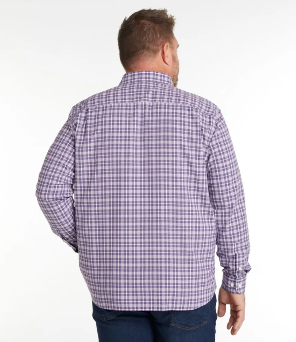 Clearance L.L.Bean "Men's Wrinkle-Free Ultrasoft Brushed Cotton Shirt, Long-Sleeve, Traditional Untucked Fit"