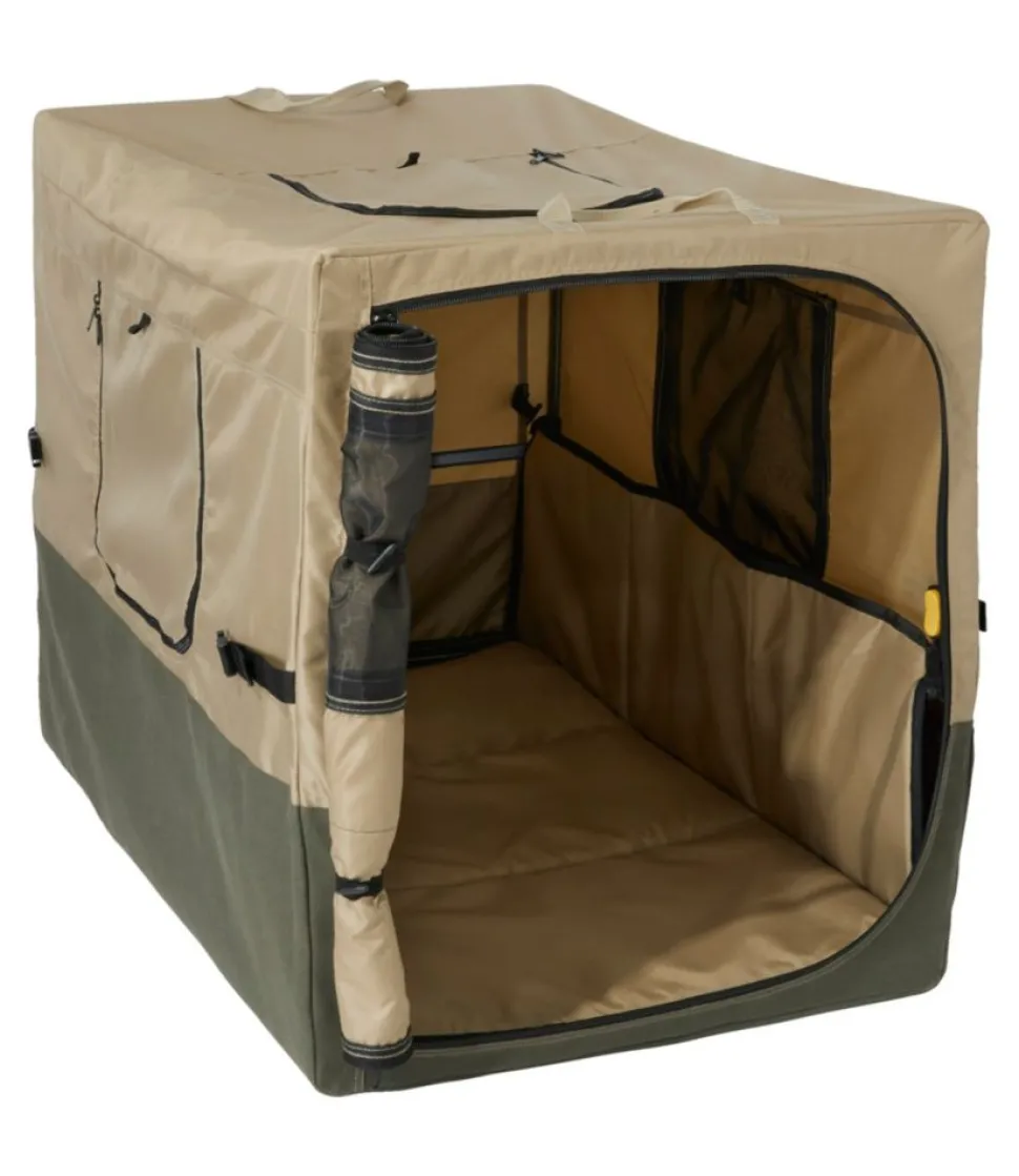 Flash Sale L.L.Bean "Mountain Classic Travel Dog Crate" Sandstone
