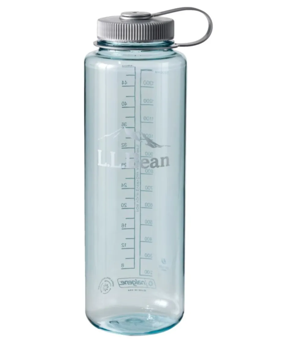 Shop L.L.Bean "Nalgene Sustain Wide Mouth Water Bottle With Logo, 48 oz." SeaFoam