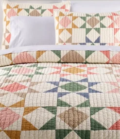 Best Sale L.L.Bean "North Star Patchwork Quilt Collection" Multi