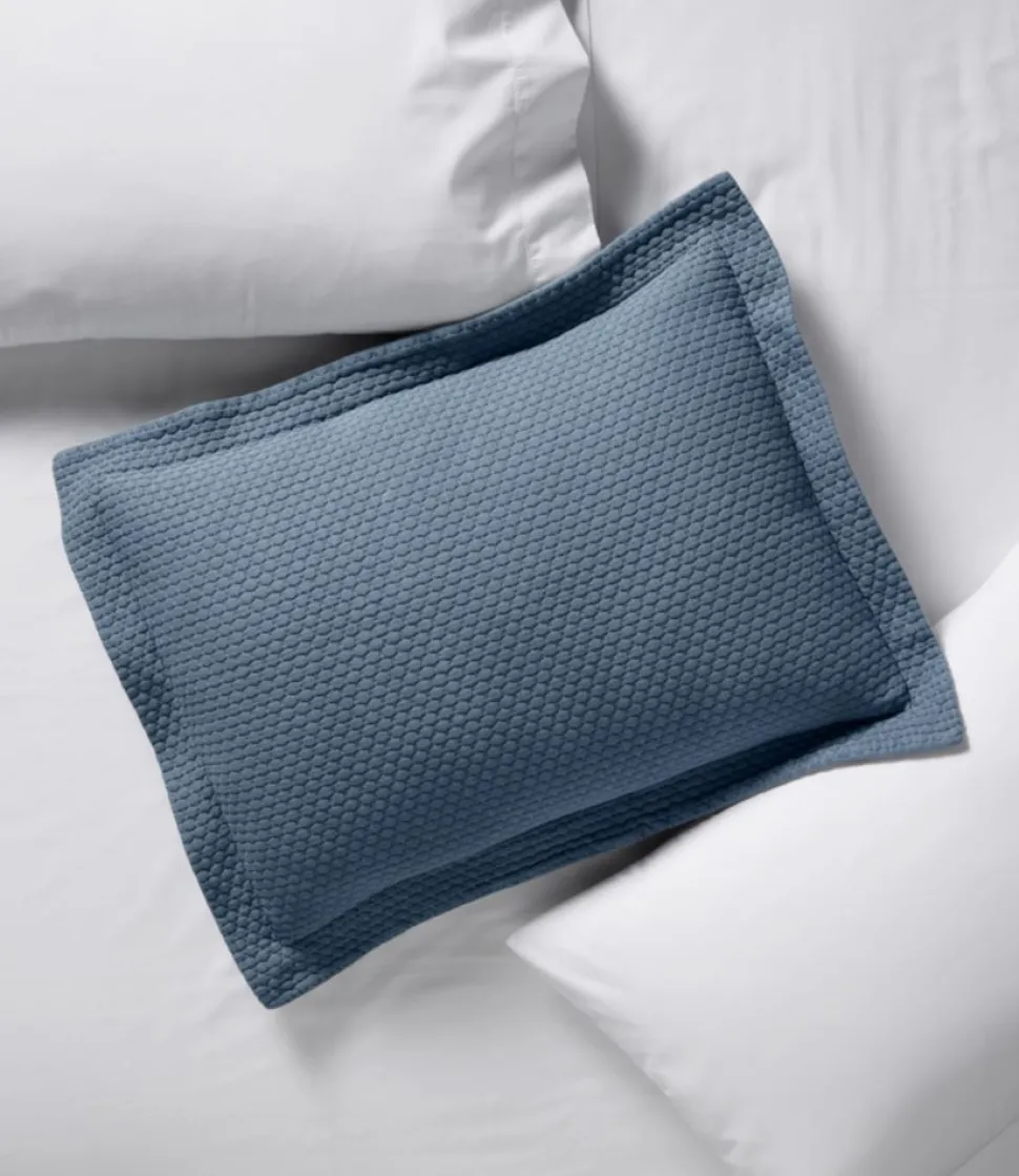 Sale L.L.Bean "Organic Honeycomb Matelassé Sham"