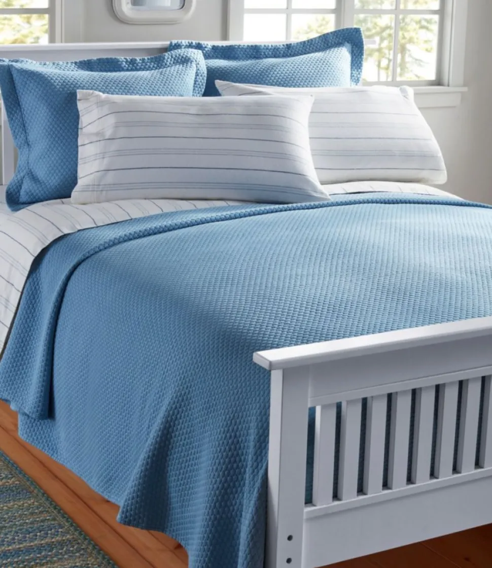 Shop L.L.Bean "Organic Honeycomb Matelassé Bedspread"
