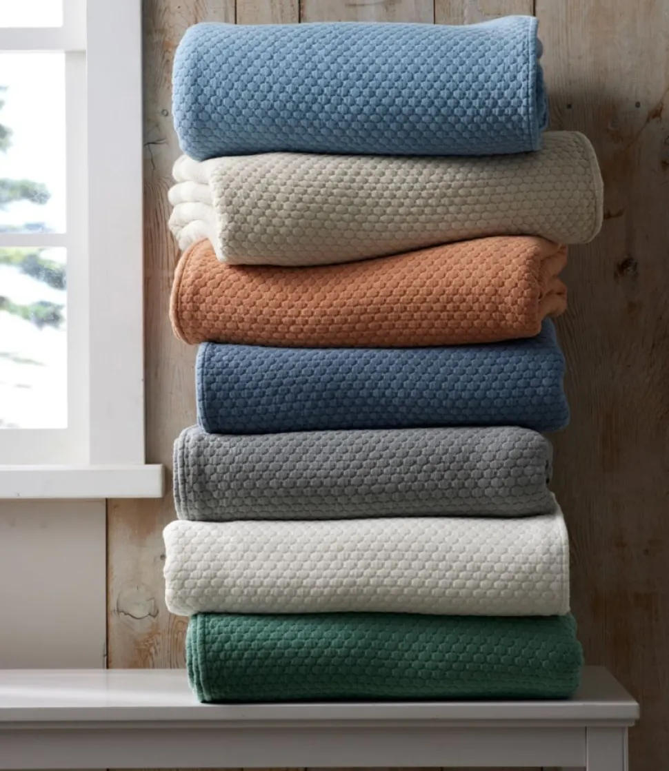 Shop L.L.Bean "Organic Honeycomb Matelassé Bedspread"