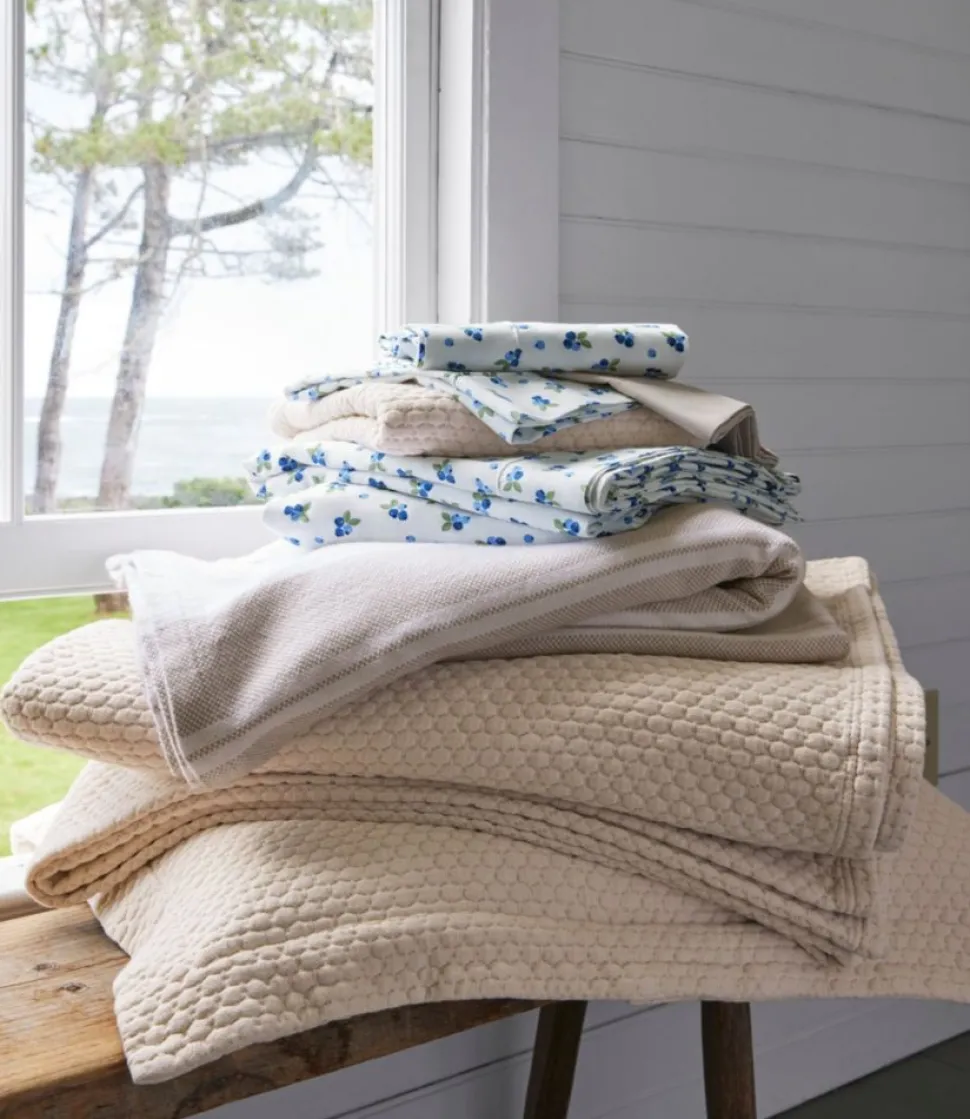 Shop L.L.Bean "Organic Honeycomb Matelassé Bedspread"