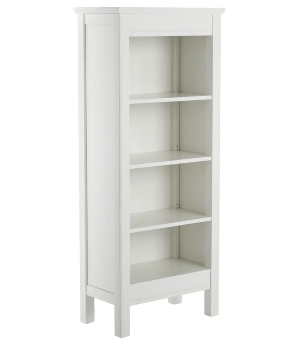 Cheap L.L.Bean "Painted Farmhouse Four-Shelf Bookcase" Paperwhite