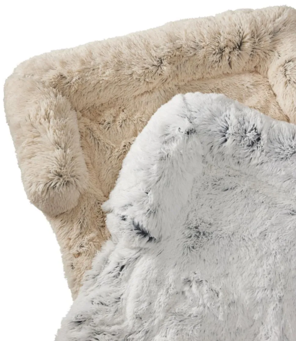 Outlet L.L.Bean "Plush Cuddler Bolster Dog Throw"