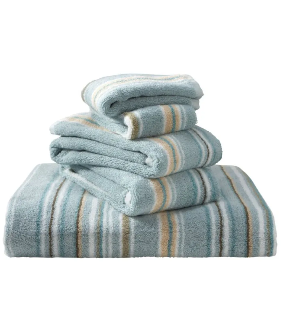Best L.L.Bean "Premium Cotton Towel Set, Stripe"